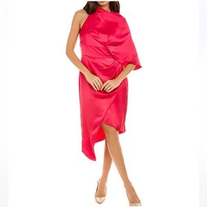 Theia Bria Cape Wrap Cocktail Dress size 12